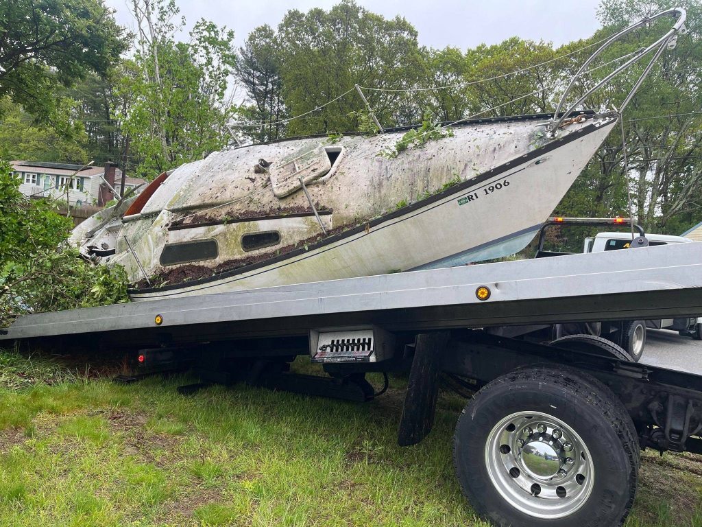 Sailboat Removal in Southern Massachusetts - Boat Removal MA